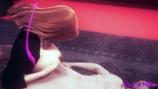 Bleach Animated 3D - Matsumoto Hanjobd, boobjob with fellatio and boned