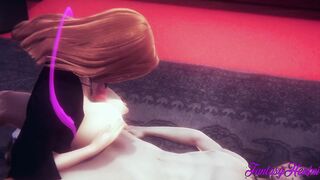 Bleach Animated 3D - Matsumoto Hanjobd, boobjob with fellatio and boned