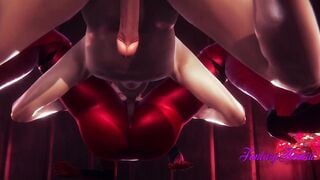 Evangelion Animated 3D - Shinji & Asuka Bj and pounded with cumshot - Japanese Cartoon manga porn