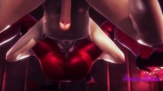 Evangelion Animated 3D - Shinji & Asuka Bj and pounded with cumshot - Japanese Cartoon manga porn