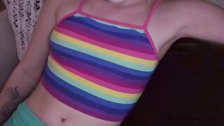Blonde beauty with braces gets creampied at audition