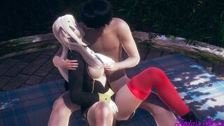 Fire Emblem Anime - Edelgard finger fucked and boned - Japanese manga cartoon game porn