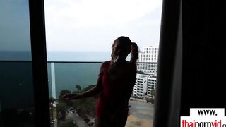 Anal mistress amateur Thai teenagers Tuk banged! rough by a long white penis