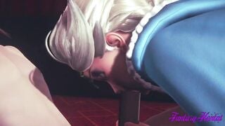 Frozen 3D -  Elsa fellatio and pounded with jizzed - Disney Japanese manga animated porn
