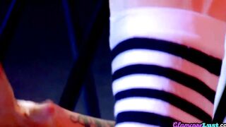 Inked glamour Hottie with bigtits masturbating solo