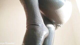 pvc pvc selfie scene showing off curvy cougar Arya Grander