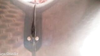 pvc pvc selfie scene showing off curvy cougar Arya Grander