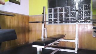 GODDESS COACH SUBMITS HER PUPIL WITH BIG SCISSORS AT THE GYM