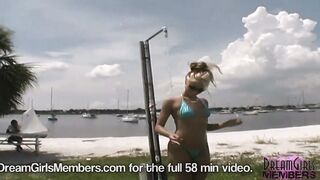 She Just Gets Nude At A Outside Beach Shower