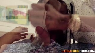 Young Hispanic Amateur Professor Fucks School Girl's Stepdad