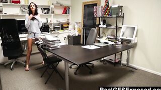 RealGFS - Freaky Secretary Whitney Westgate Masturbates Into The Office