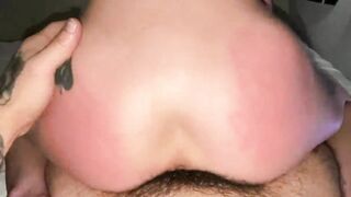 LITTLE BLONDE TWERK ON A HUGE PENIS UNTIL HE FILLS HER TWAT