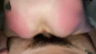 LITTLE BLONDE TWERK ON A HUGE PENIS UNTIL HE FILLS HER TWAT