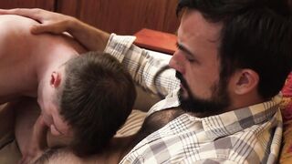 Maxx Monroe stood behind his son  and carefully lined his throbbing dick up with the
