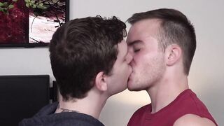 Twink Ethan Tate wastes no time dropping to his knees and devouring the bonus boy hol