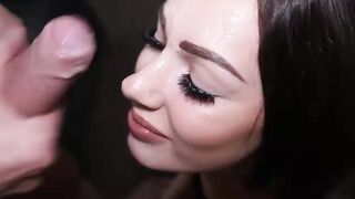 CRAZY DOUBLE BLOW two Big Cocks for my Throat