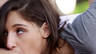 Teen babe watching neighbor masturbate