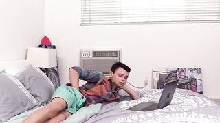 Cute Alex was jerking off to porn again