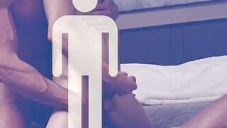 Austin Young got hard-boned with the thrill of being dominated and shared between two