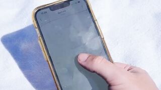 Stepsister Vibrator Squirting on Public Beach