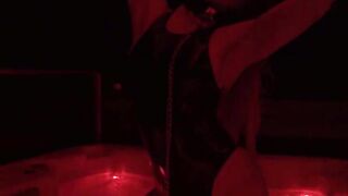 Gothic Latex Whore Explores her Asshole