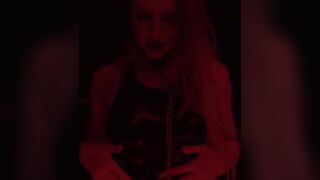 Gothic Latex Whore Explores her Asshole