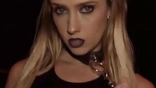 Gothic Latex Whore Explores her Asshole