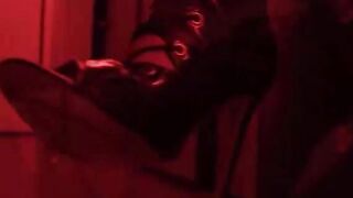Gothic Latex Whore Explores her Asshole