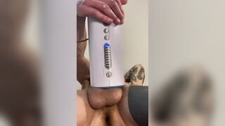 Hoss Kado plays with Autoblow Ultra - Under view