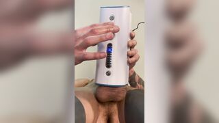 Hoss Kado plays with Autoblow Ultra - Under view