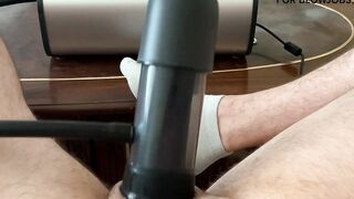 Julia Softdom - I Use the VacuGlide and it made my cock CUM LIKE A FOUNTAIN