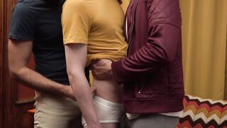 Uncle Jonah Wheeler slid up behind his nephew seeking out for his puckered-up hole