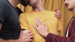 Uncle Jonah Wheeler slid up behind his nephew seeking out for his puckered-up hole