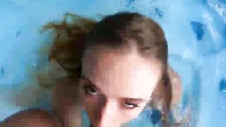 Hot Tub POV Fucking Plugged with FREUTOY