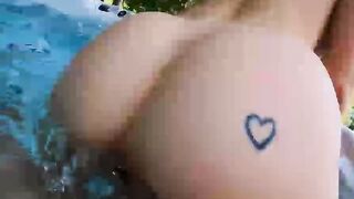 Hot Tub POV Fucking Plugged with FREUTOY