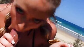 Cum inside me on Public Beach with FREUTOY p1