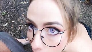 Risky Flashing Anal Squirting Blowjob p2