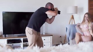 Lingerie Model Fucks Photographer on Set part1
