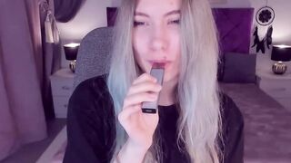 Blonde amateur Ukrainian teen SimaDark on webcam