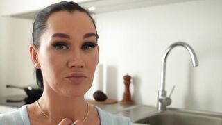 Busty stepma seduced me in the shower