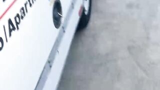 Fucking a Slutty Client in my Moving Tru