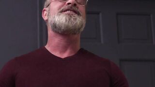 Hunk DILF stepdad bareback fucks Gay stepsons ass