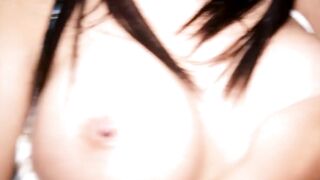 Suntanned Thai ladyboy in sundress POV