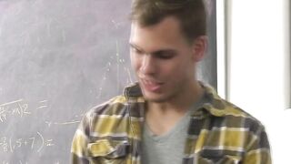 TS teacher Nadia Love gives student a blowjob