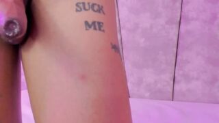Horny Ts Cums As She's Fuck From Behind