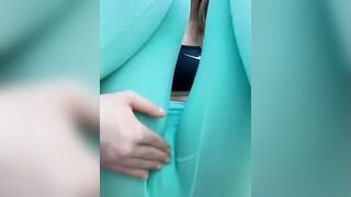 My Horny CREAMY Pussy didnt let me Finish my Workout