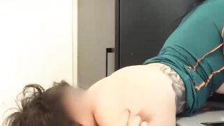 COOKING WAS INTERRUPTED BY a QUICK FUCK