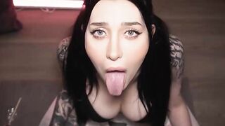 GORGEOUS GIRL ASKING FOR a CUMSHOT