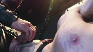 Mouth creampie for bound handsome submissive homosexual