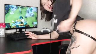 Stepsister Aroused in the Rink JERKED